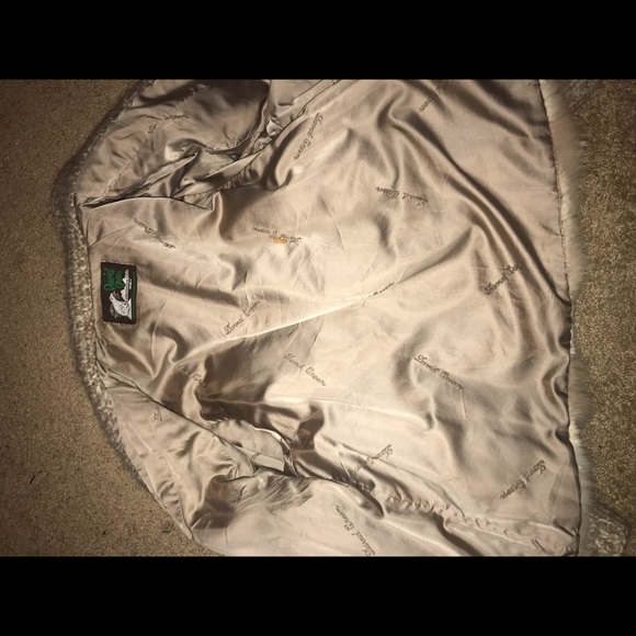 David green cinnamon fox fur coat - Picture 7 of 8